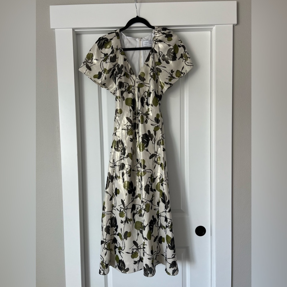 Tanya Taylor Women's Evette Silk-Blend Midi Dress Size 2